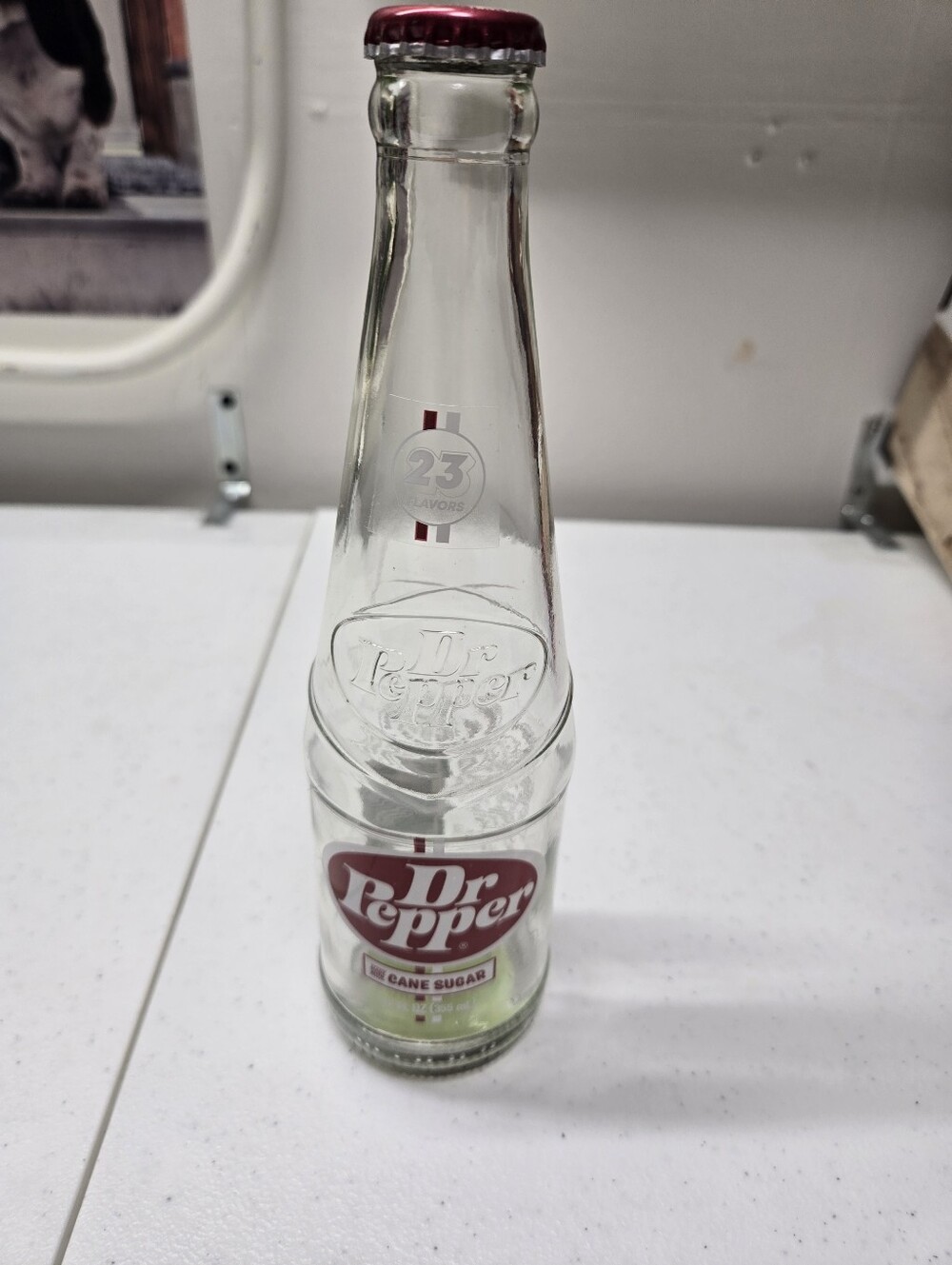 Dr. Pepper Soda Bottle With Original Cap 12 oz. Excellent Condition See Pictures